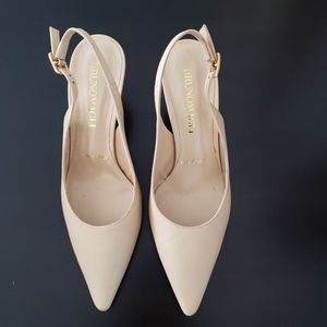 BRUNOMAGLI SLINGBACK ITALIAN LEATHER SHOES